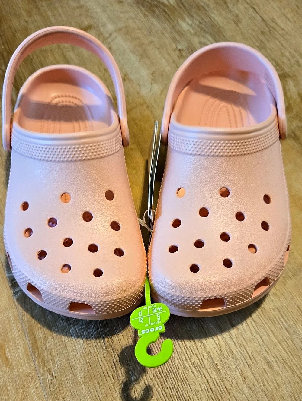 Crocs Kids Classic Clog Pink Girls J3 NWT